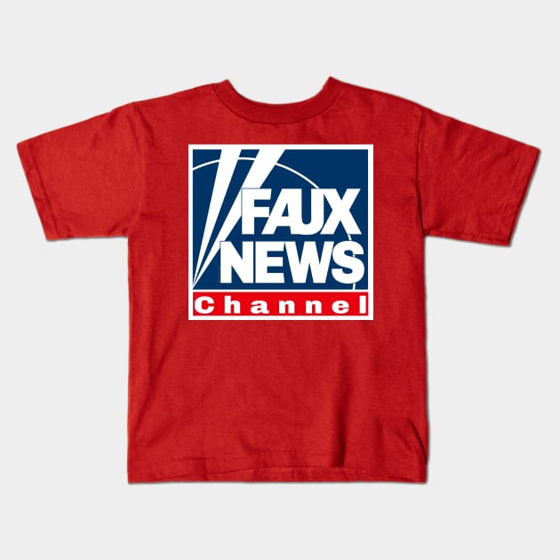 Faux News Kids T-Shirt by snarkshop